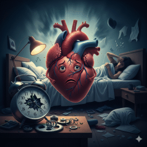 Stress and Irregular Sleep's impact on heart